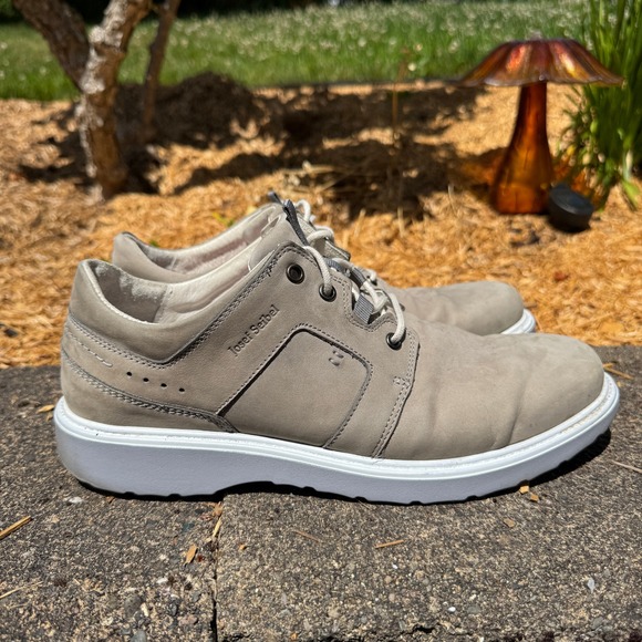 Josef Seibel Casual Leather Shoes Comfort Lace Up Sneakers‎ Taupe EU 44 10.5-11 - Picture 9 of 10